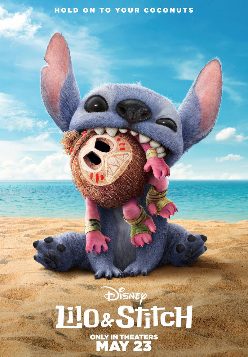 Lilo & Stitch movie metal poster design 01 on stainless steel by Chromaplate