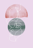Modern Romantic Lines Poster