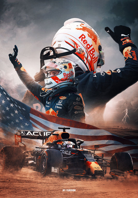 Max Verstappen F1 Poster