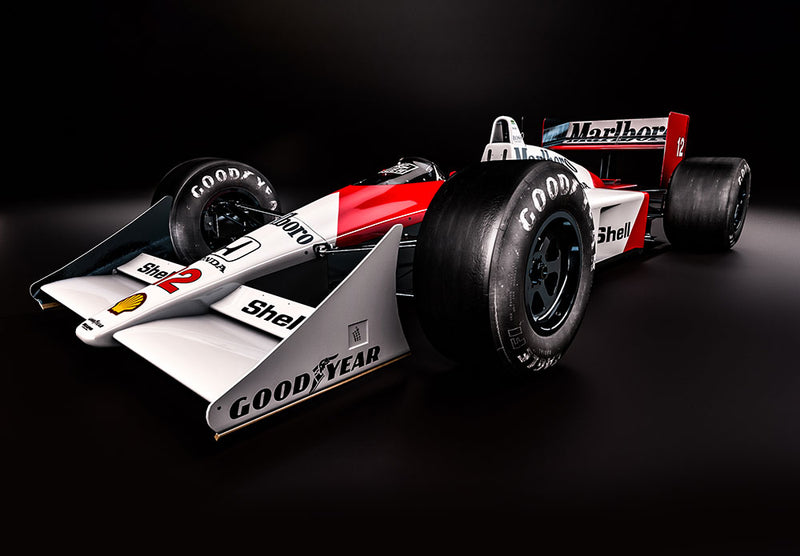 F1 Car Side car metal poster design 01 on stainless steel by Chromaplate