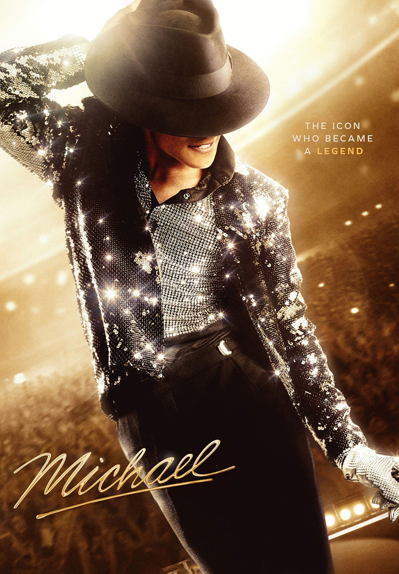 Michael Jackson The Legend movie metal poster on stainless steel by Chromaplate
