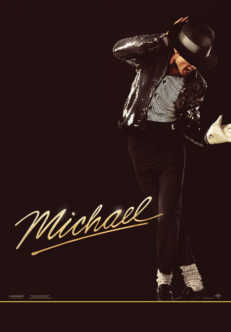 Michael Jackson movie metal poster design 04 on stainless steel by Chromaplate