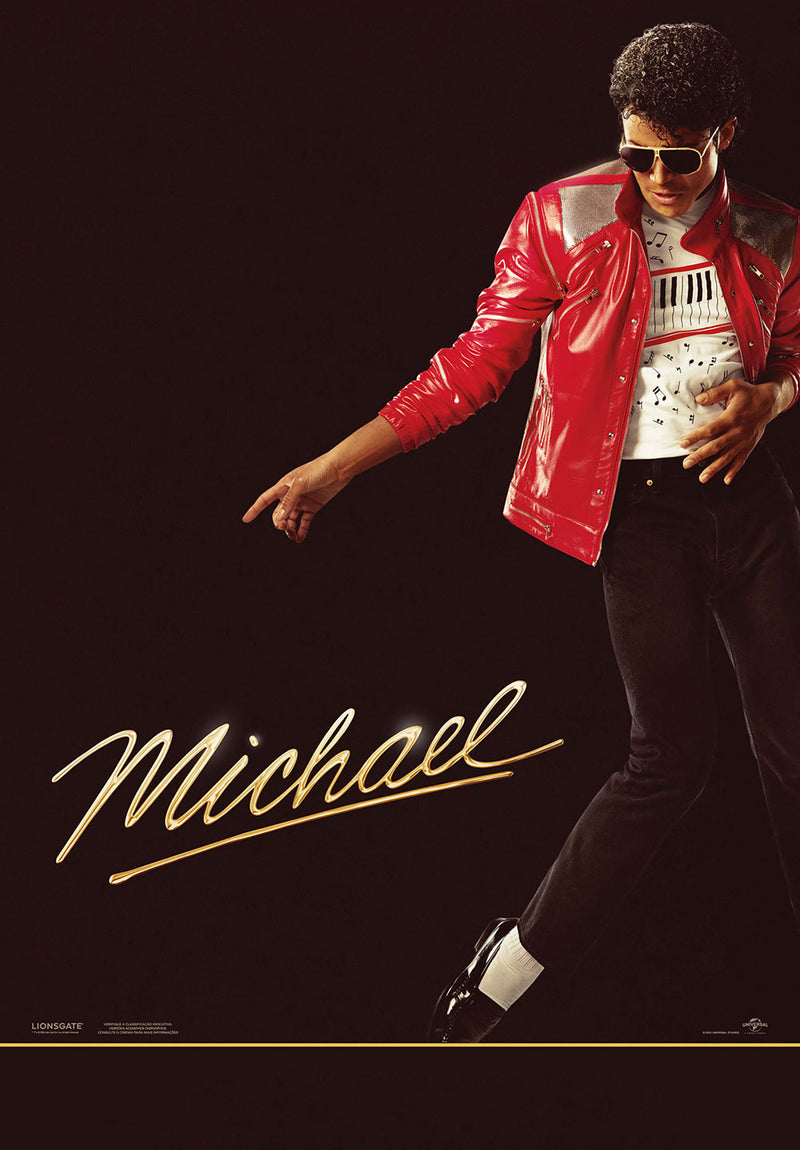 Michael Jackson movie metal poster design 05 on stainless steel by Chromaplate