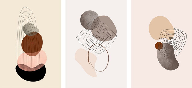Modern Forms Collection wall metal poster on stainless steel by Chromaplate