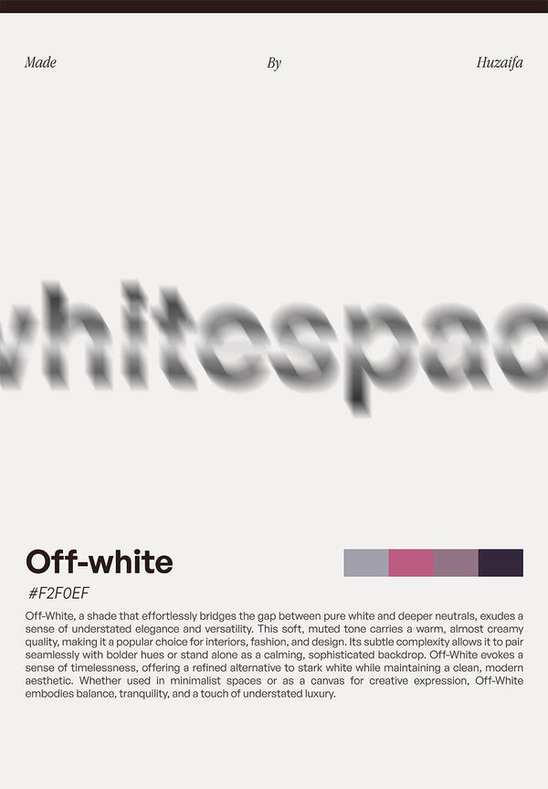 Off-white Poster