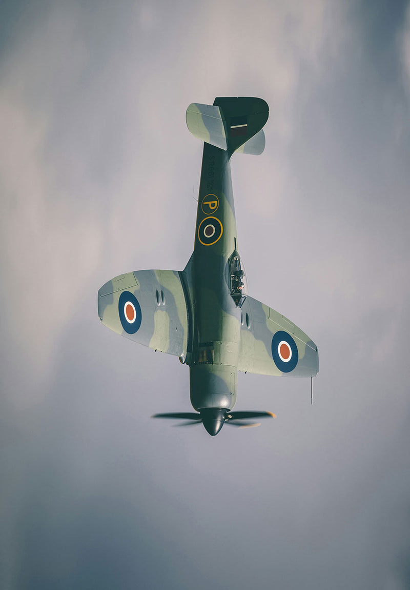 Hawker Sea Fury Mk.II aviation metal poster on stainless steel by Chromaplate