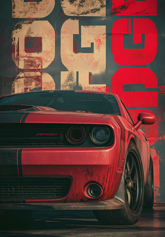 Dodge Challenger Wall Poster