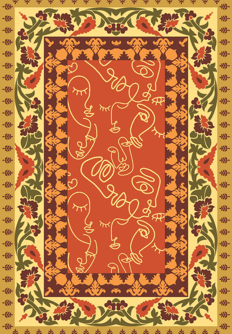 Rawat Cultural wall metal poster on stainless steel by Chromaplate