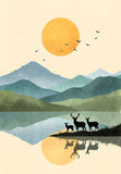 Serene Sunset Valley Poster
