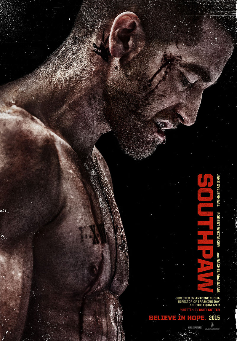 Southpaw Movie Wall Art movie metal poster design 04 on stainless steel by Chromaplate