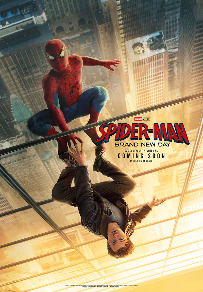 Spider-Man Brand New Day comic metal poster design 02 on stainless steel by Chromaplate