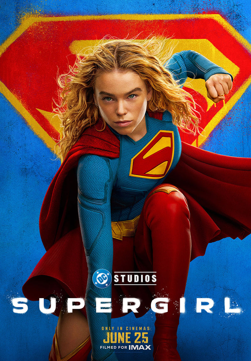 Supergirl DC Comics Wall Art comic metal poster on stainless steel by Chromaplate
