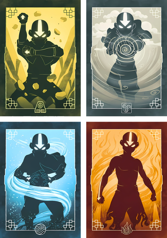 The Avatar Core Collection movie metal poster on stainless steel by Chromaplate