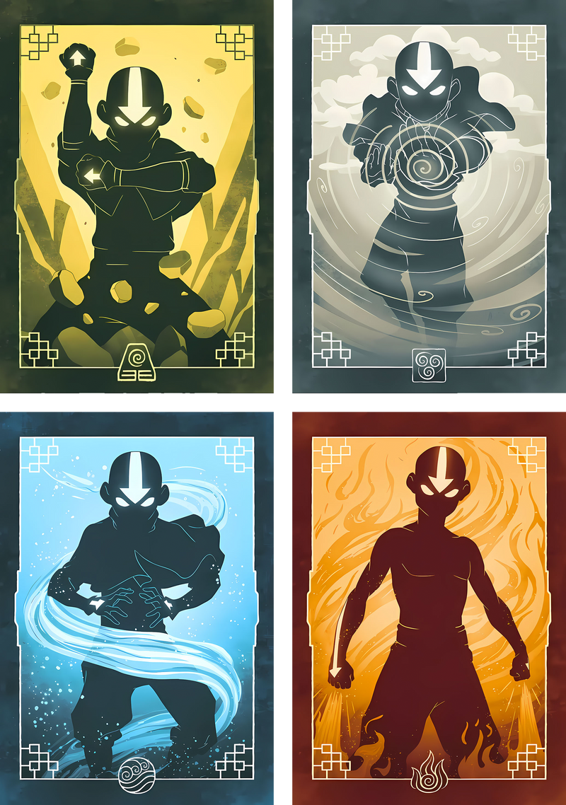 The Avatar Core Collection movie metal poster on stainless steel by Chromaplate