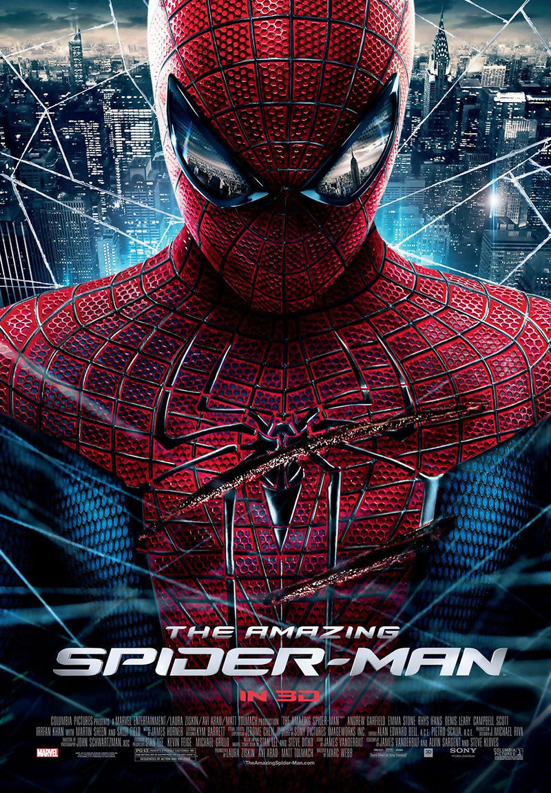 The Amazing Spider-Man comic metal poster design 02 on stainless steel by Chromaplate