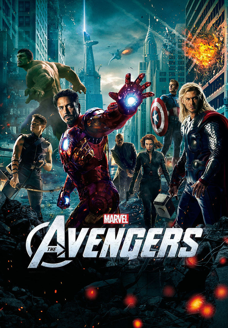 The Avengers comic metal poster on stainless steel by Chromaplate