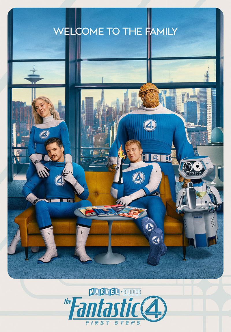 Fantastic 4 comic metal poster design 03 on stainless steel by Chromaplate