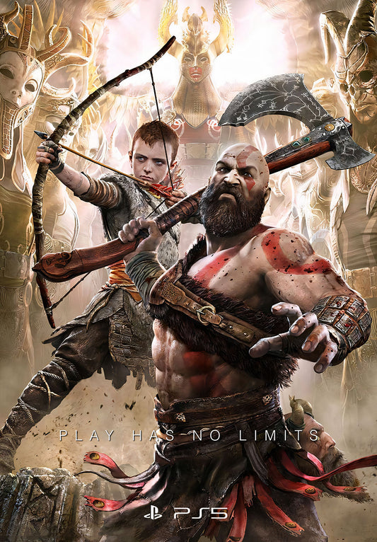 Kratos God Of War Poster